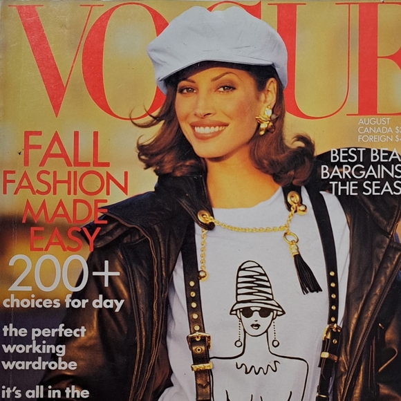 Vintage Vogue Magazine 1992 Rare - Picture 1 of 3